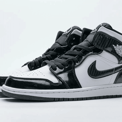 Men's Air Jordan 1 Mid All-Star Black White Shoes