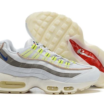 Men's Air Max 95 White Green Lace Shoes