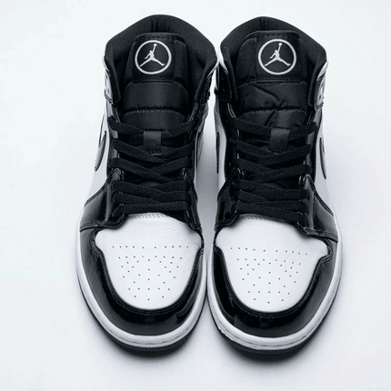 Men's Air Jordan 1 Mid All-Star Black White Shoes