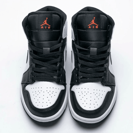 Men's Air Jordan 1 Mid GS Black Toe Shoes