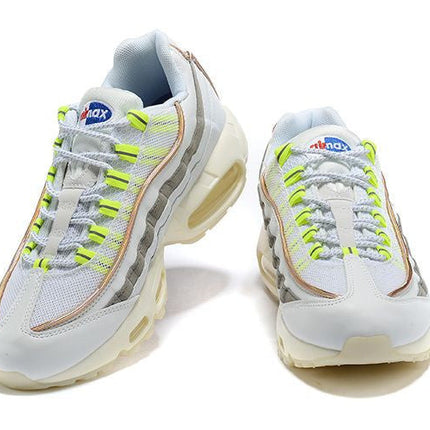 Men's Air Max 95 White Green Lace Shoes