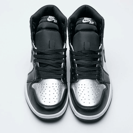 Men's Air Jordan 1 High OG Metallic Silver Shoes