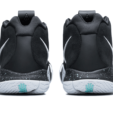 Men's Kyrie 4 Ankle Taker Black White Shoes