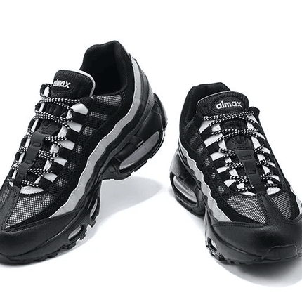 Men's Air Max 95 Black Silver Grey Shoes