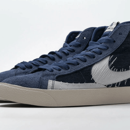 Men's Blazer Mid 77 Mid Premium Sashiko Navy Shoes