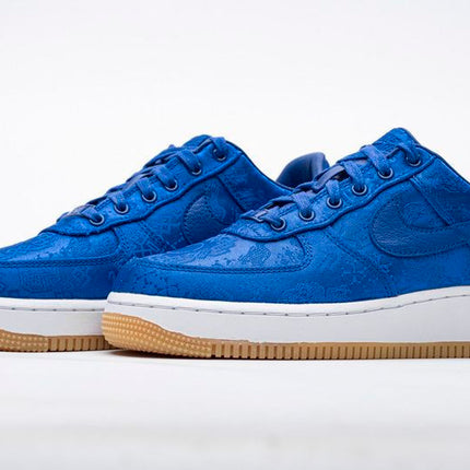 Men's Fragment Clot x Air Force 1 PRM Game Royal Shoes