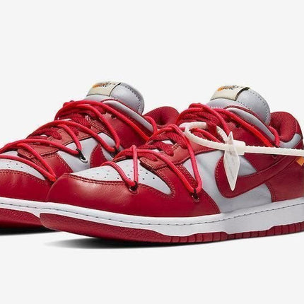 Men's Dunk Low Off White University Red Shoes