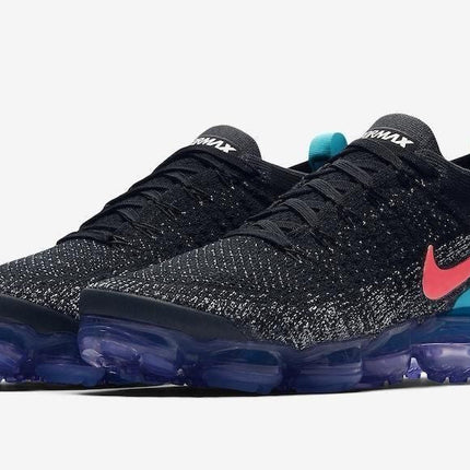 Men's Vapormax 2.0 Flyknit Black Hot Punch Shoes
