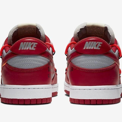 Men's Dunk Low Off White University Red Shoes
