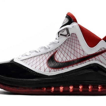 Men's Air Max Lebron 7 VII White Black Red Shoes