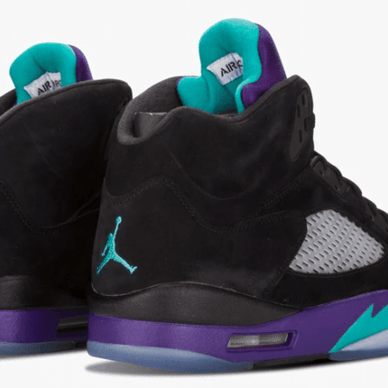 Men's Air Jordan 5 Black Grape Shoes