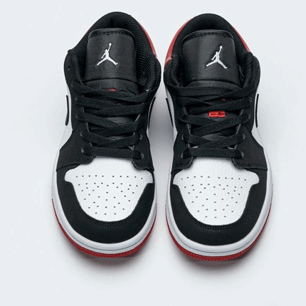 Men's Air Jordan 1 Low Black White Red Shoes
