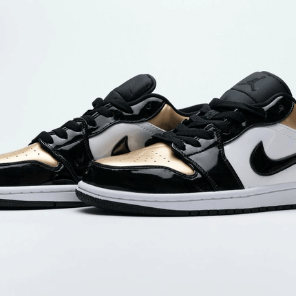 Men's Air Jordan 1 Low Gold Toe Shoes