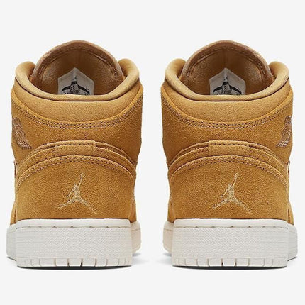 Men's Air Jordan 1 Wheat White Shoes