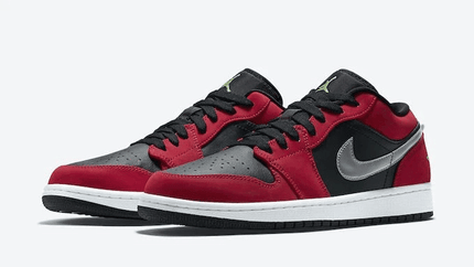 Men's Air Jordan 1 Low Black Gym Red Shoes
