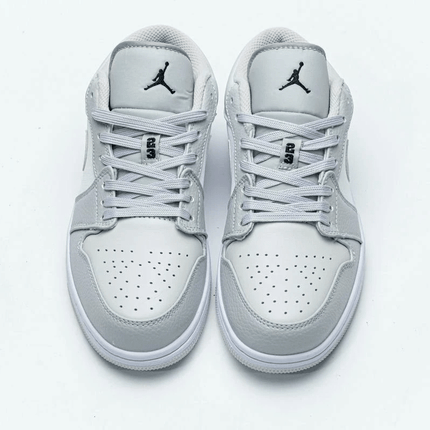 Men's Air Jordan 1 Low White Camo Shoes