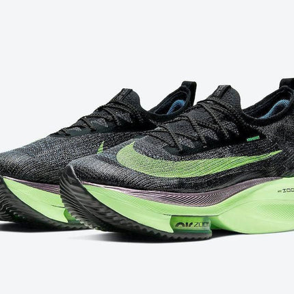 Men's Air Zoom Alphafly NEXT% Black Electric Green Shoes