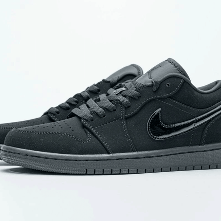 Men's Air Jordan 1 Low Triple Black Shoes