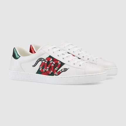 Men's Gucci Snake Sneaker Shoes