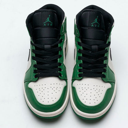Men's Air Jordan 1 Mid Pine Green Shoes