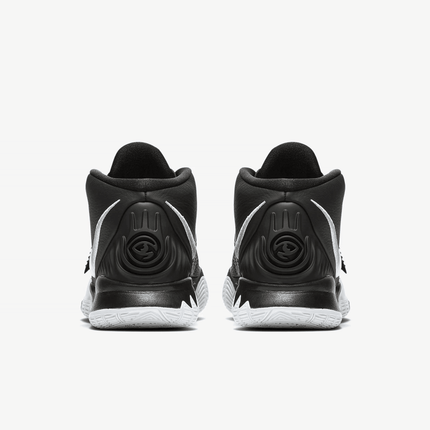 Men's Kyrie 6 Jet Black White Shoes