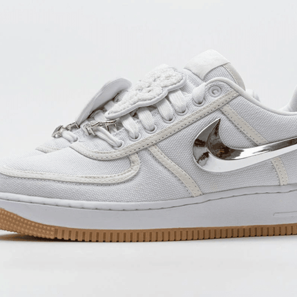 Men's Travis Scott x Air Force 1 White Shoes