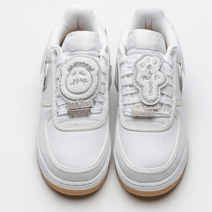 Men's Travis Scott x Air Force 1 White Shoes