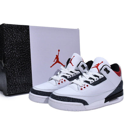 Men's Air Jordan 3 Retro SE Denim Fire Red Shoes