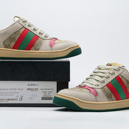 Men's Gucci Tennis 1977 Print Red Sneaker Shoes
