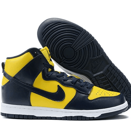 Men's SB Dunk High Yellow Navy Shoes