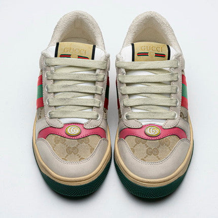 Men's Gucci Tennis 1977 Print Red Sneaker Shoes