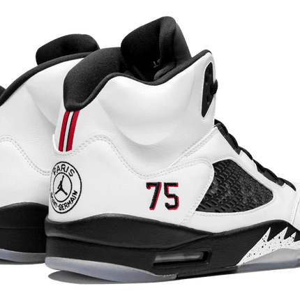 Men's Air Jordan 5 Paris Saint Germain PSG White Shoes