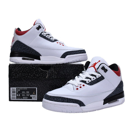 Men's Air Jordan 3 Retro SE Denim Fire Red Shoes