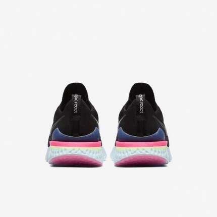 Men's Epic React Flyknit 2 Black Lime Blast Shoes