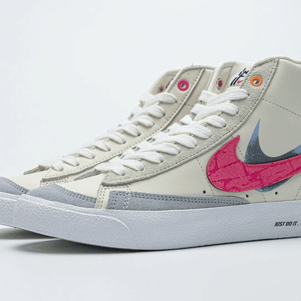Men's Blazer Mid 77 Beige Pink Blue Shoes