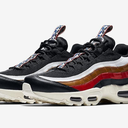 Men's Air Max 95 Pull Tab Navy Brown Red Shoes