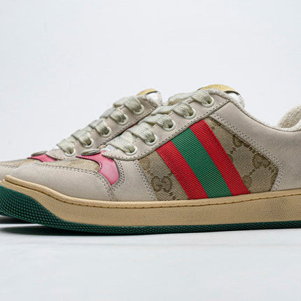 Men's Gucci Tennis 1977 Print Red Sneaker Shoes
