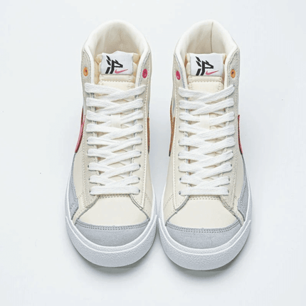 Men's Blazer Mid 77 Beige Pink Blue Shoes