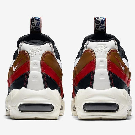 Men's Air Max 95 Pull Tab Navy Brown Red Shoes
