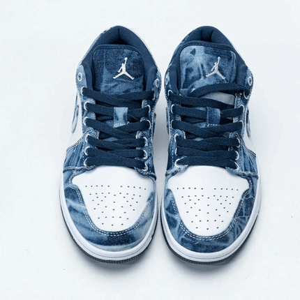 Men's Air Jordan 1 Low SE Washed Denim Shoes