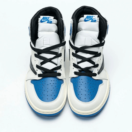 Men's Fragment x Travis Scott x Air Jordan 1 High OG Military Shoes