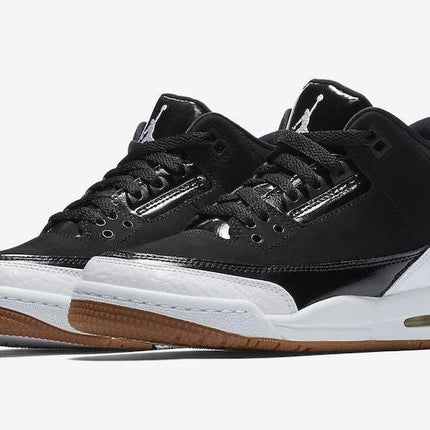 Men's Air Jordan 3 Black White Gum Shoes