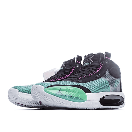 Men's Air Jordan 34 XXXIV Blue Void Green Shoes