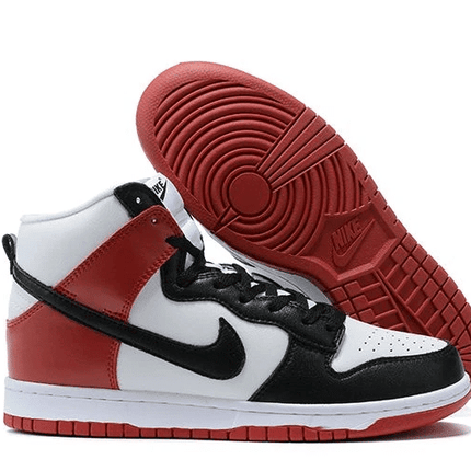 Men's SB Dunk High Red Black Shoes