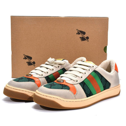 Men's Gucci Screener Green Red Sneaker Shoes