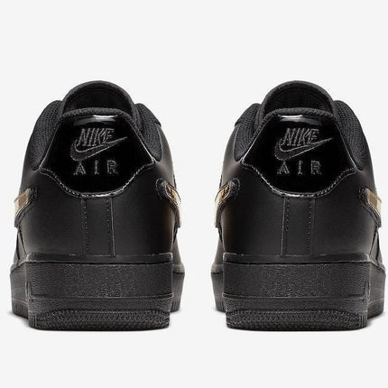Men's Air Force 1 Low 07 Black Metallic Gold Shoes