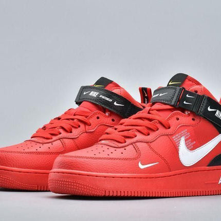 Men's Air Force 1 Mid Utility University Red Shoes