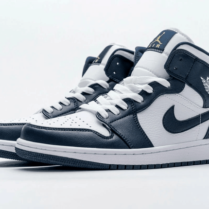 Men's Air Jordan 1 Mid Obsidian Shoes