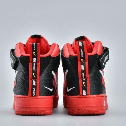 Men's Air Force 1 Mid Utility University Red Shoes