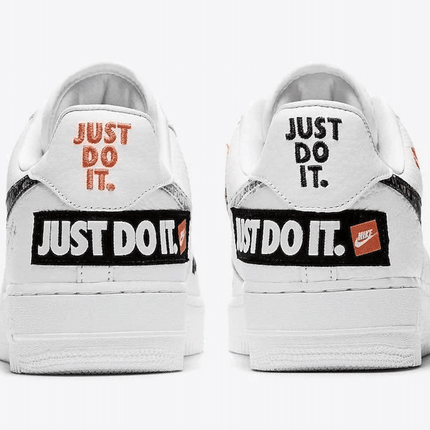 Men's Air Force 1 '07 Premium Low Just Do It White Shoes